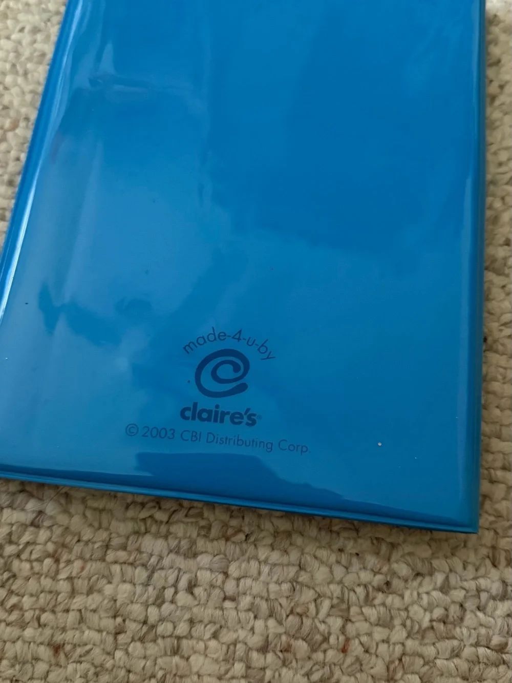Sparkling Blue Star Jelly Notebook/ waitress pad Claire’s 2003 y2k